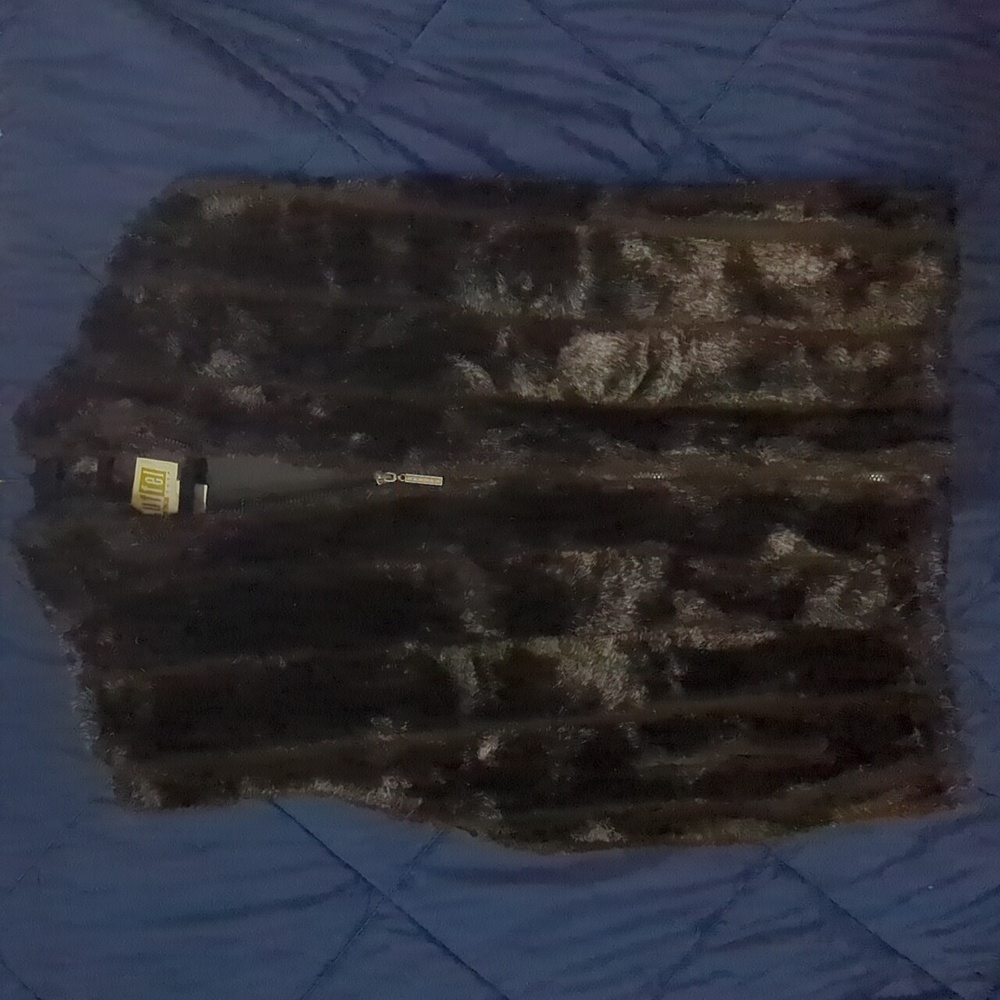 Duffel Faux Fur Sleeveless Jacket